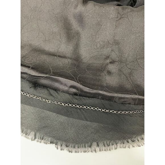 Chanel women's black chiffon trim jeweled wool‎ blazer size 50 - Picture 10 of 13